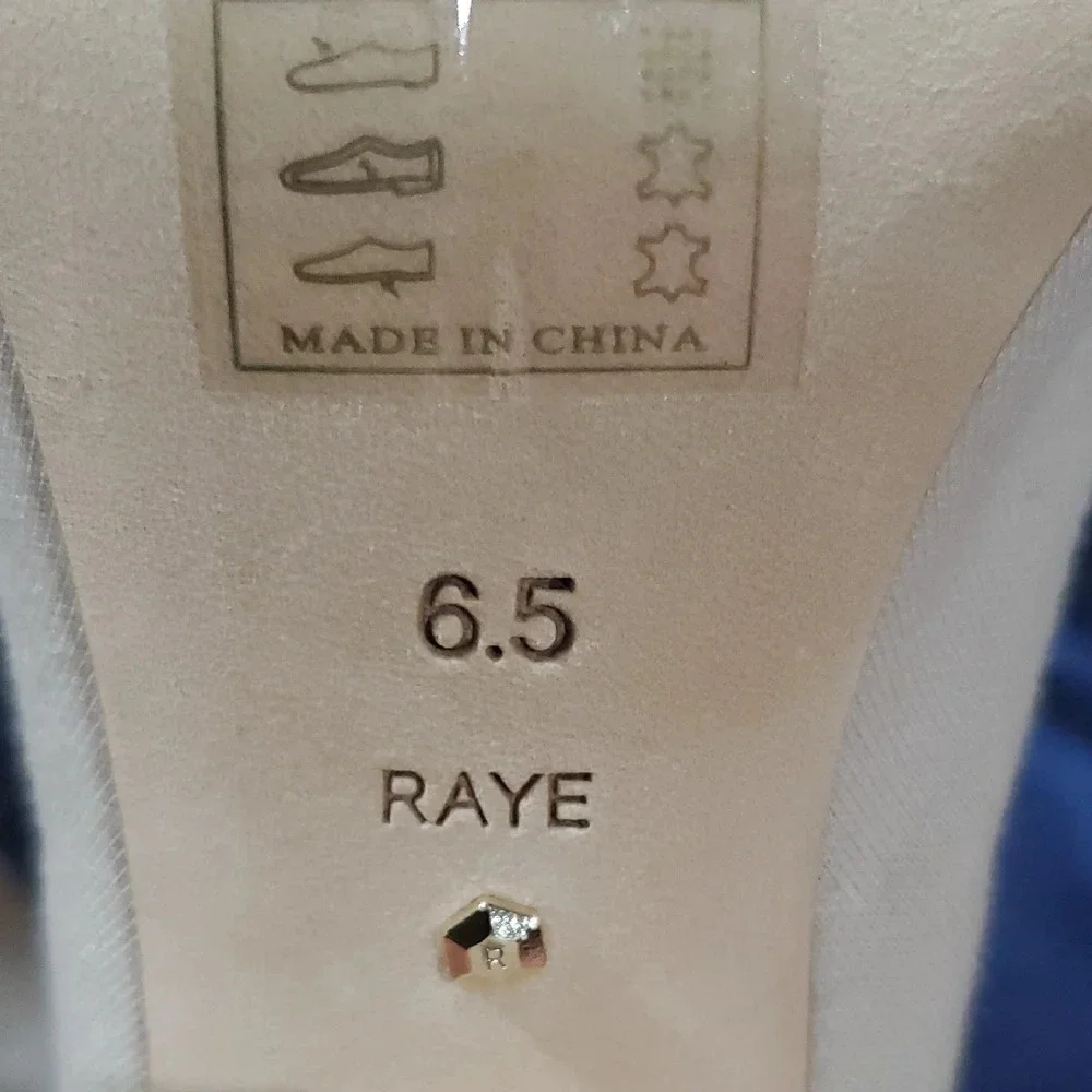 RAYE Cream Thigh High Over-the-Knee Peep Toe Open Heel Back Zip Boots